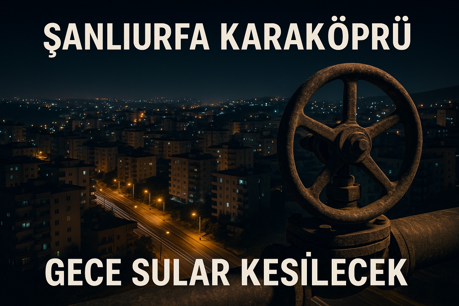 Karaköprü’de Gece Su Yok!