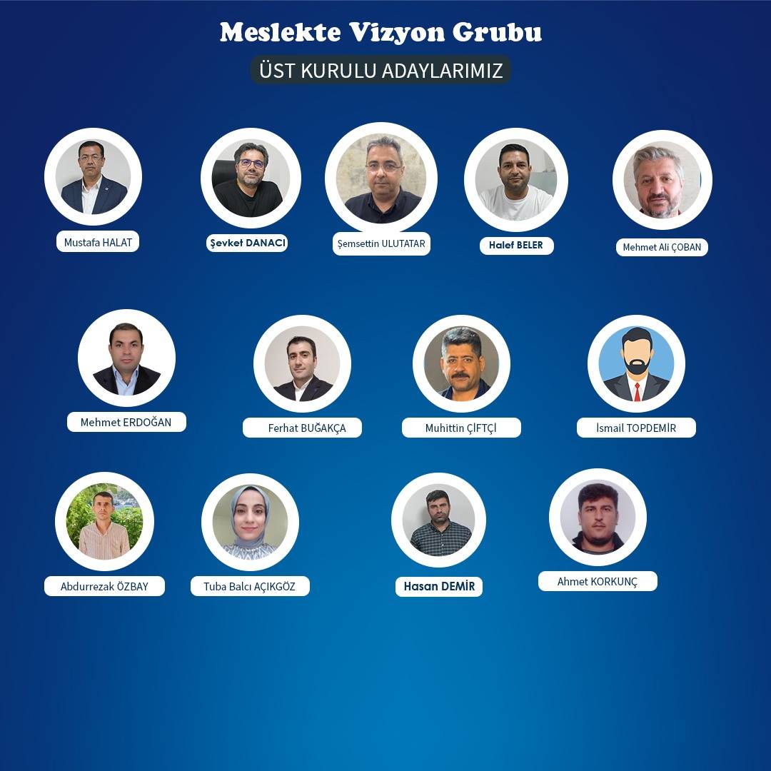 Meslekte Vizyon Grubu Seçime Gidiyor