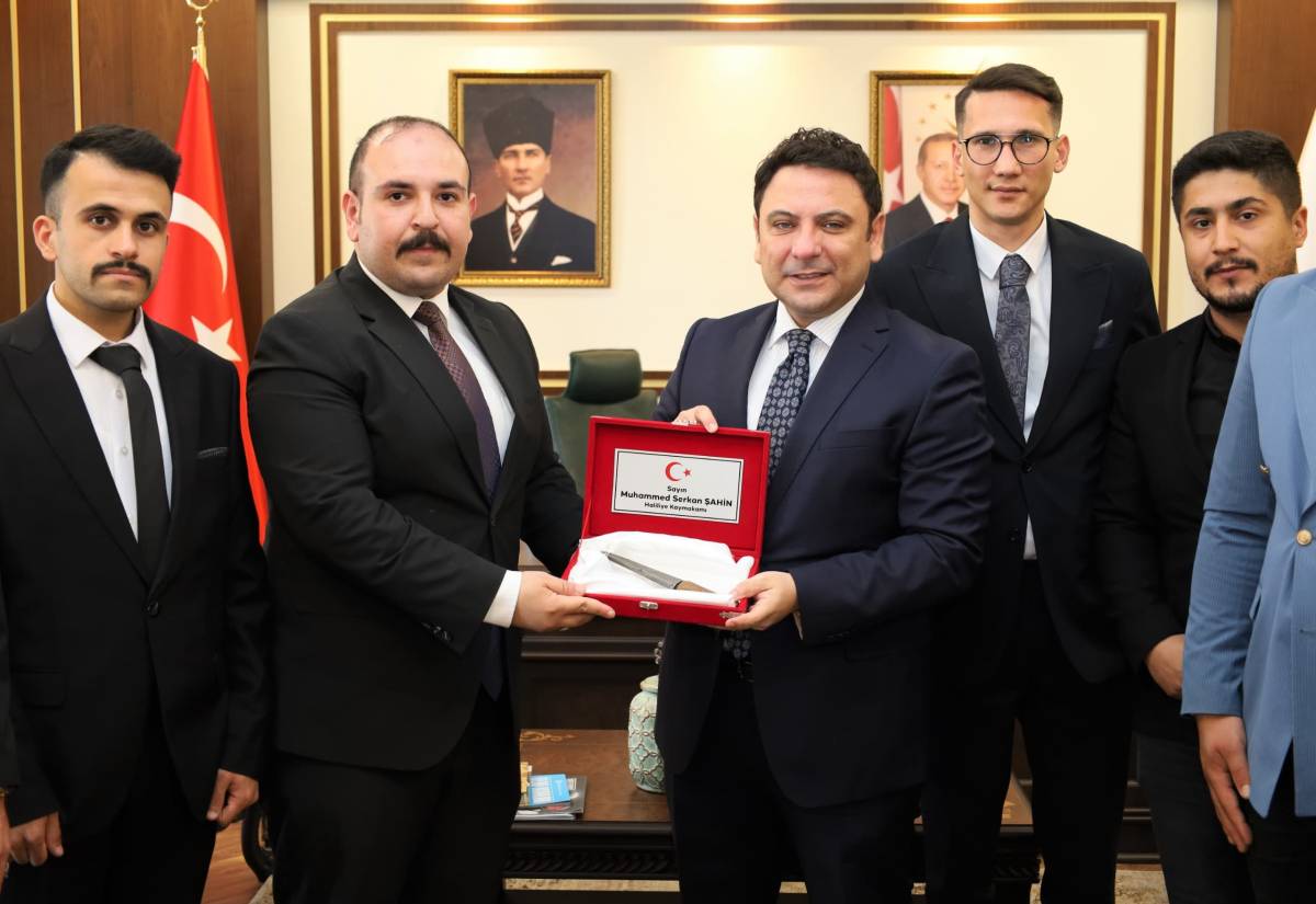 Ülkü Ocakları'ndan Kaymakam Şahin’e anlamlı ziyaret