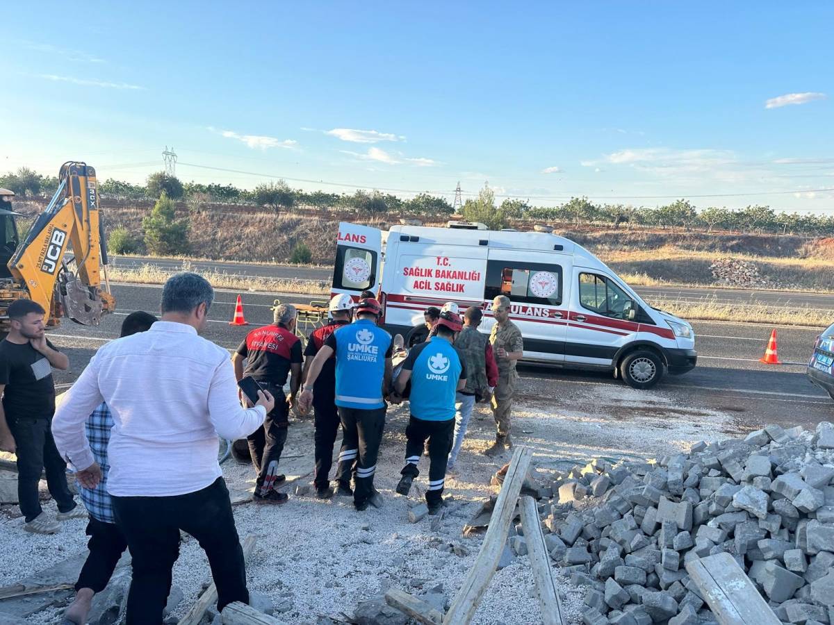 Şanlıurfa’da İstinat Duvarı Çöktü: 4 Yaralı