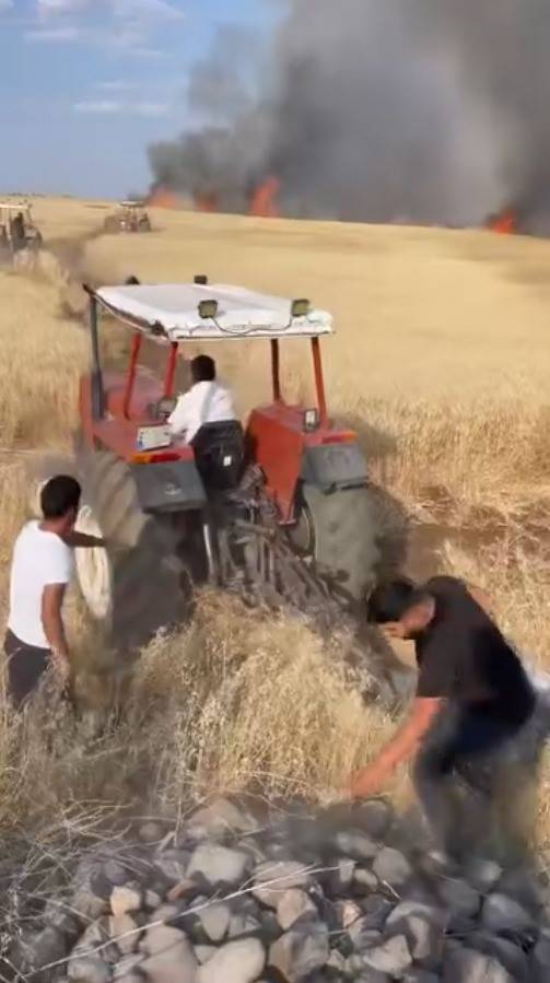 Viranşehir’de Buğday Tarlaları Kül Oldu!