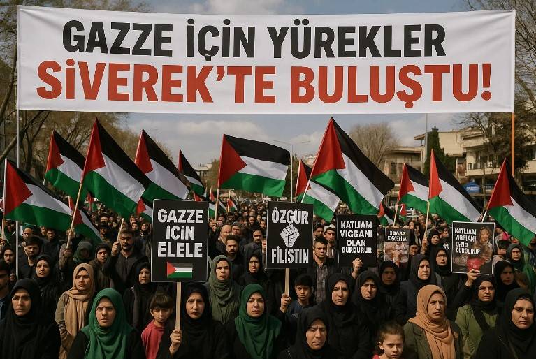 Gazze İçin Yürekler Siverek’te Buluştu!