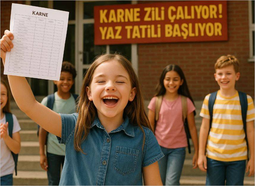 Karne Zili Çalıyor! Yaz Tatili Başlıyor