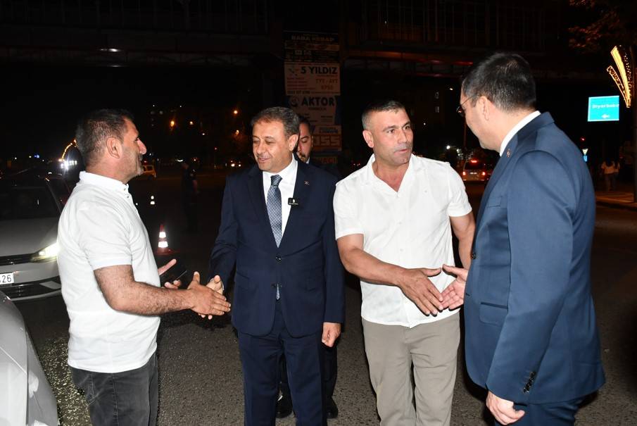 Vali Şıldak , Siverek'te Asayiş Uygulamasına Eşlik Etti