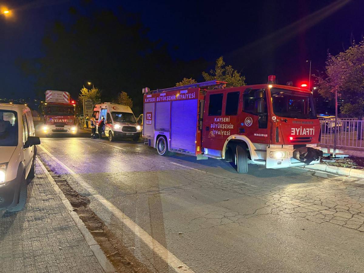 Kayseri’de kamyonet kanala uçtu: 1’i ağır 2 yaralı