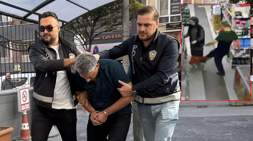 Markette Çocuğunu Tekmeleyen Baba Tutuklandı