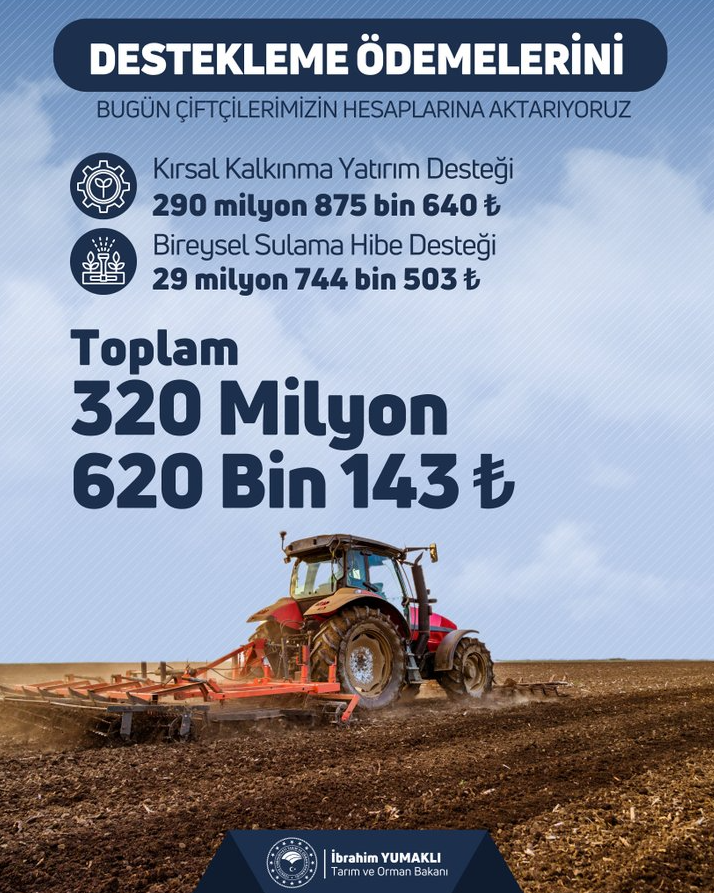 Hesaplarınızı Kontrol Edin! 320 Milyonluk Destek Bugün Yattı