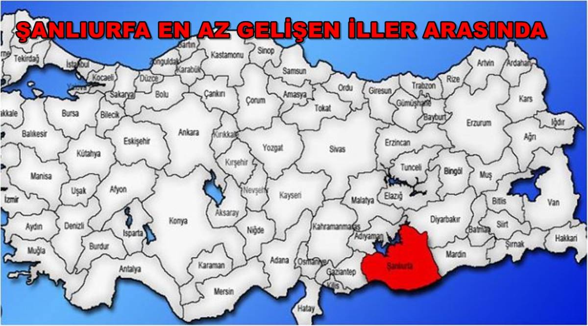 Şanlıurfa En Az Gelişen İller Arasında