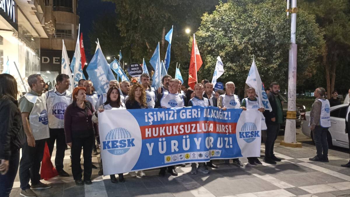 KESK’in Adalet Yürüyüşü Şanlıurfa’da Devam Etti