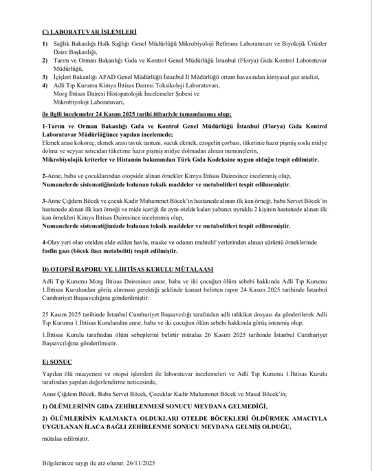 Türkiye'nin Gündemindeydi; Böcek Ailesinin Ölümü Belli Oldu!