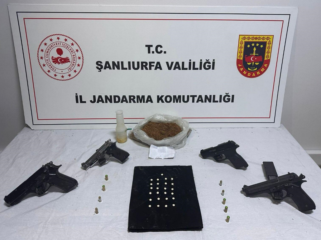 Şanlıurfa'da Uyuşturucu ve Silah Operasyonu