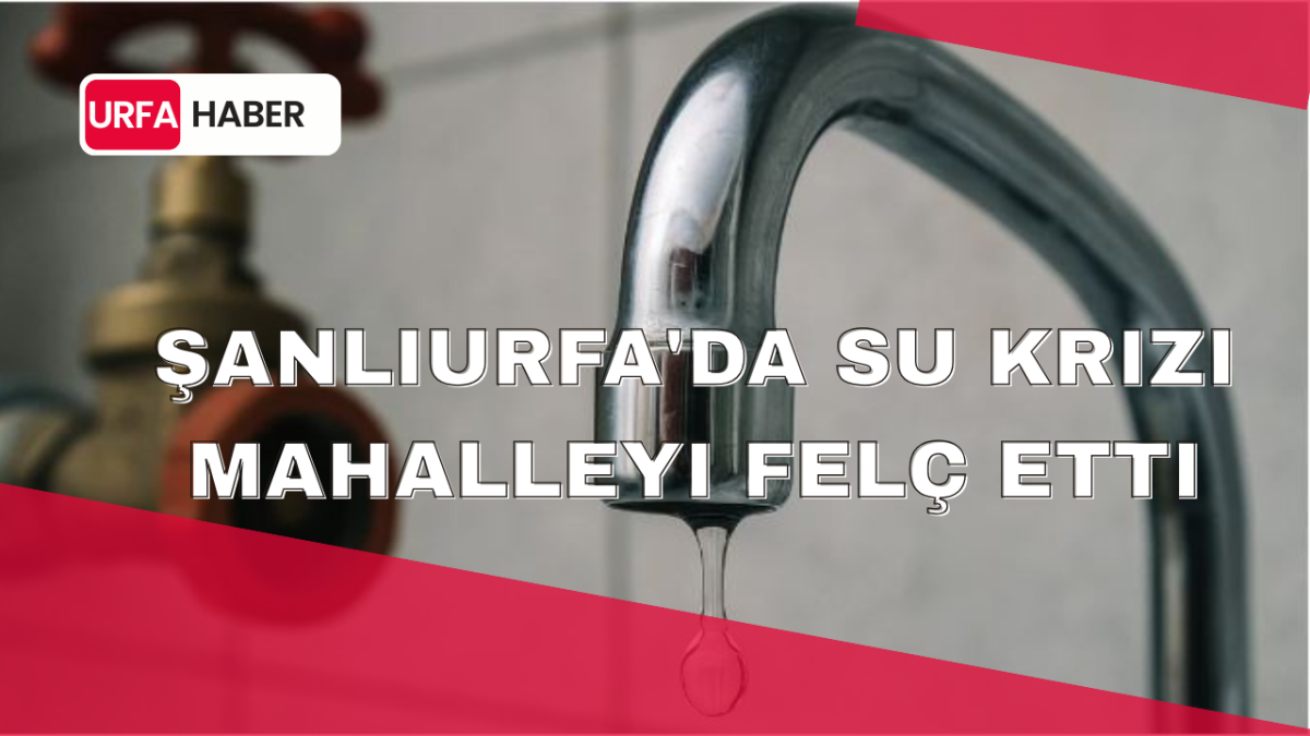 Şanlıurfa'da Su Krizi Mahalleyi Felç Etti