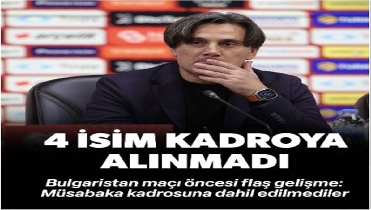 A Milli Takım'da 4 İsim Bulgaristan Maçı Kadrosuna Alınmadı