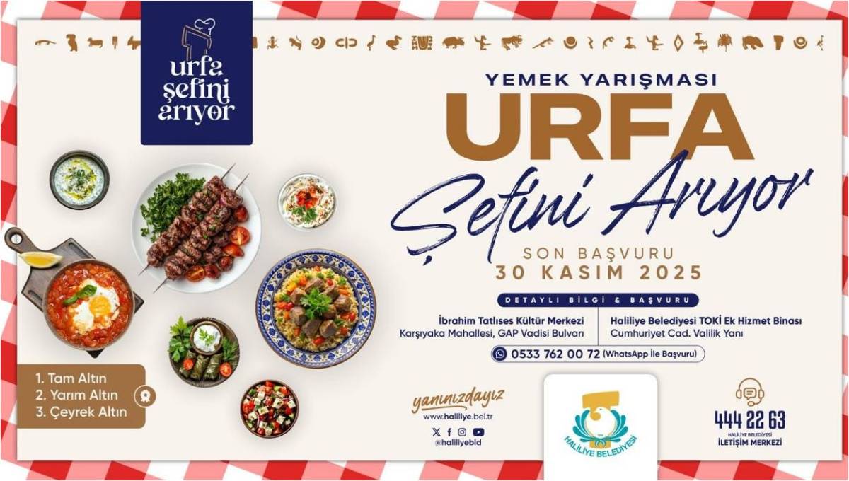 Urfa’nın En İyi Şefi Kim? Yarışma Başvuruları Uzatıldı!