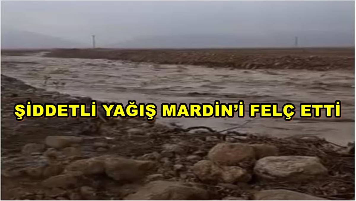 Şiddetli Yağış Mardini  Felç Etti
