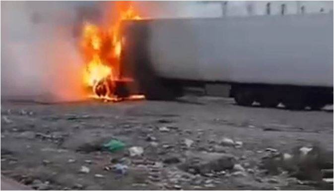 Şanlıurfa'da Korku Dolu Tır Yangını