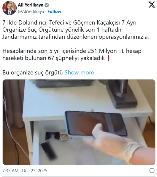 Şanlıurfa ile  7 ilde  Dev Operasyon  42 Kişi Tutuklandı