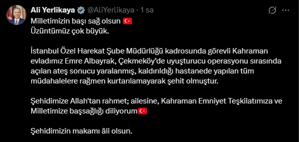 İstanbul'daki Uyuşturucu Operasyonunda Çatışma: 1 Şehit