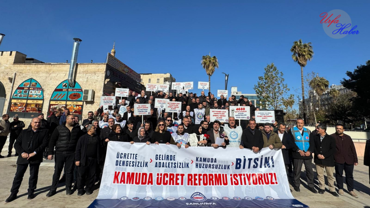 Memur-Sen’den Şanlıurfa’da: Gelirde Adaletsizlik Bitsin Çağrısı