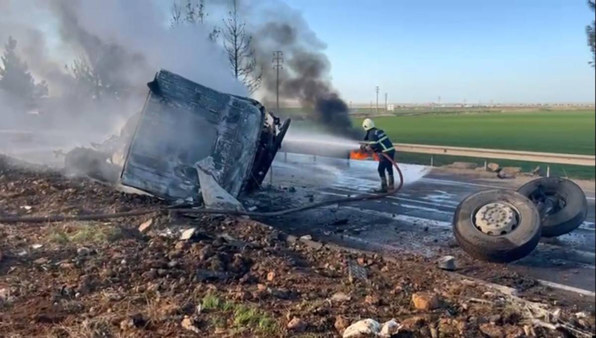 Urfa'nın ilçesinde korkutan kaza!