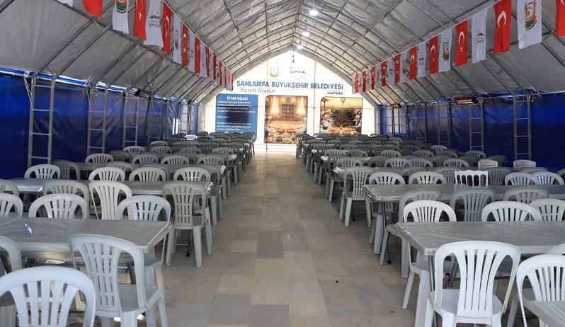 Urfa'da 2 bin 500 kişilik iftar çadırı!