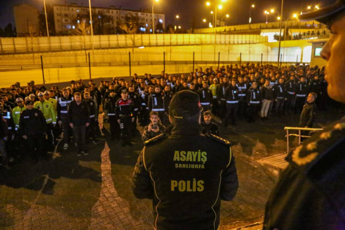Emniyet Müdürü Aksoy da katıldı: Urfa'da dev “Huzur-63” uygulaması!