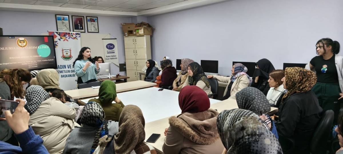Urfa'da kadınlara şiddetle mücadele eğitimi!