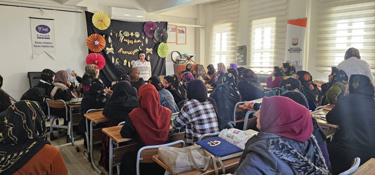 Urfa'da kadınlara şiddetle mücadele eğitimi!