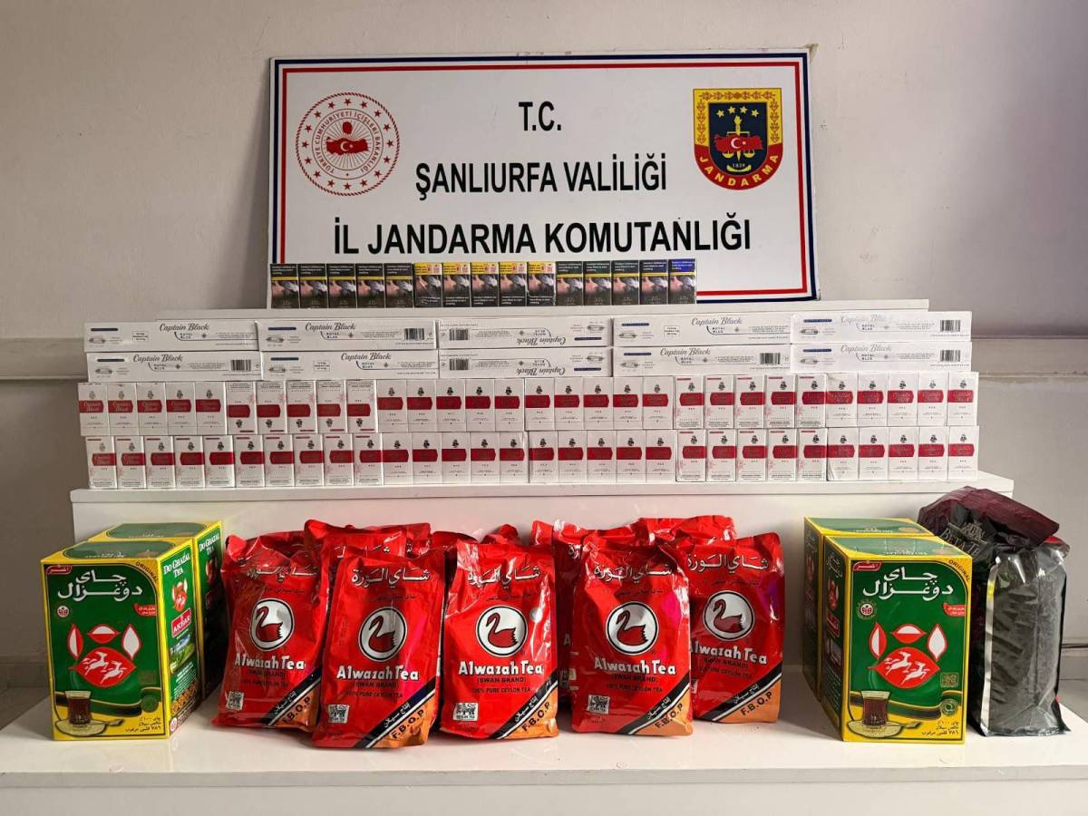 Şanlıurfa'da kaçakçılık operasyonu
