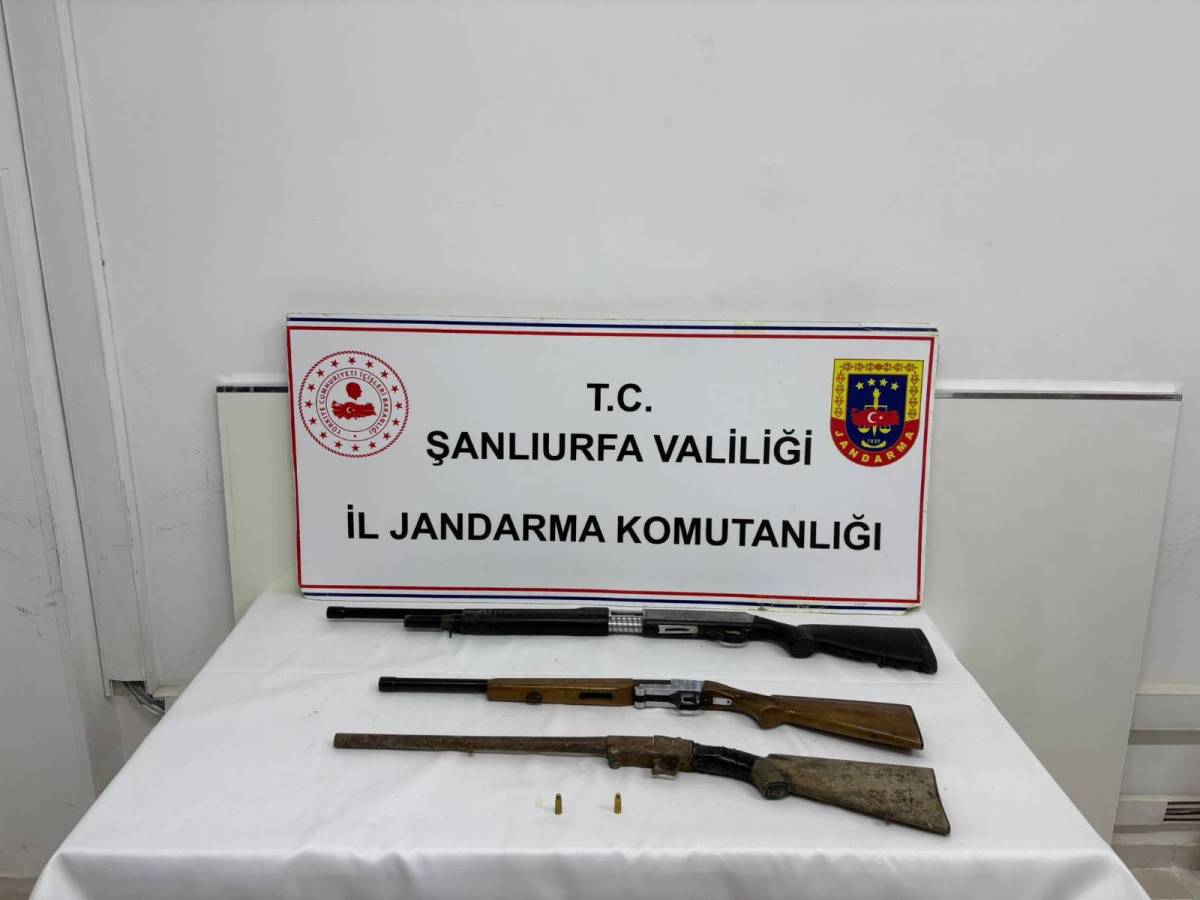 Şanlıurfa'da kaçak silah operasyonu!