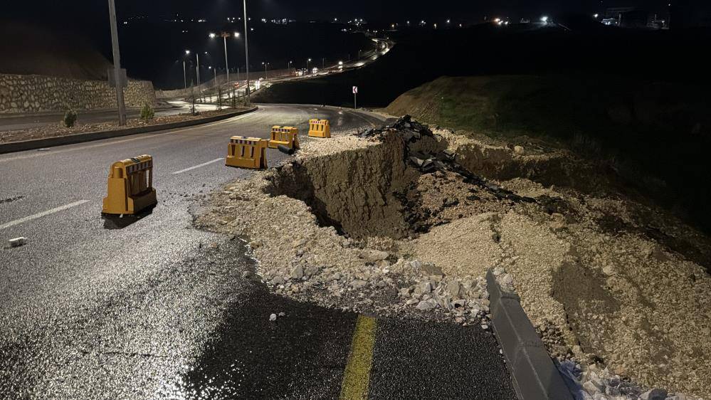 Adıyaman’da şiddetli yağış heyelana neden oldu