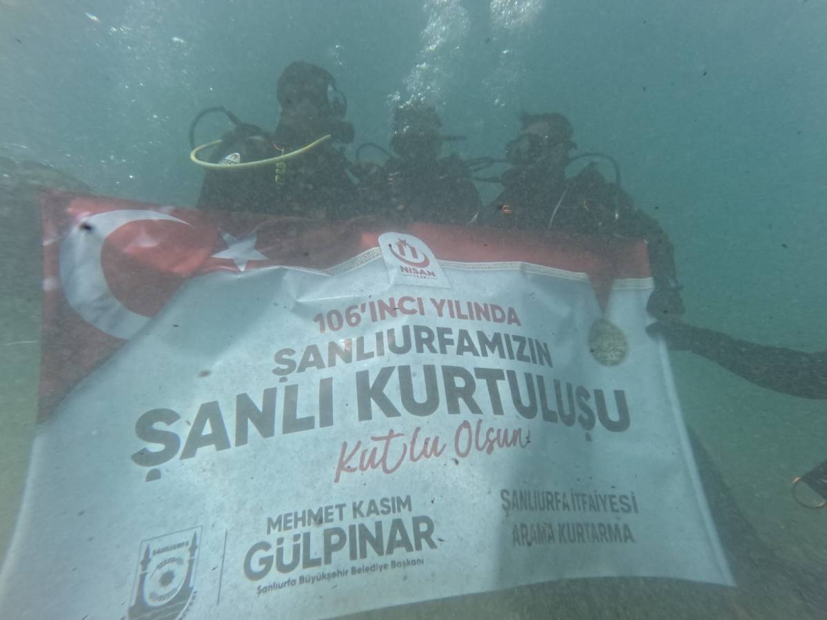 Kurtuluş coşkusu bu kez Fırat’ın derinliklerinde yaşandı!