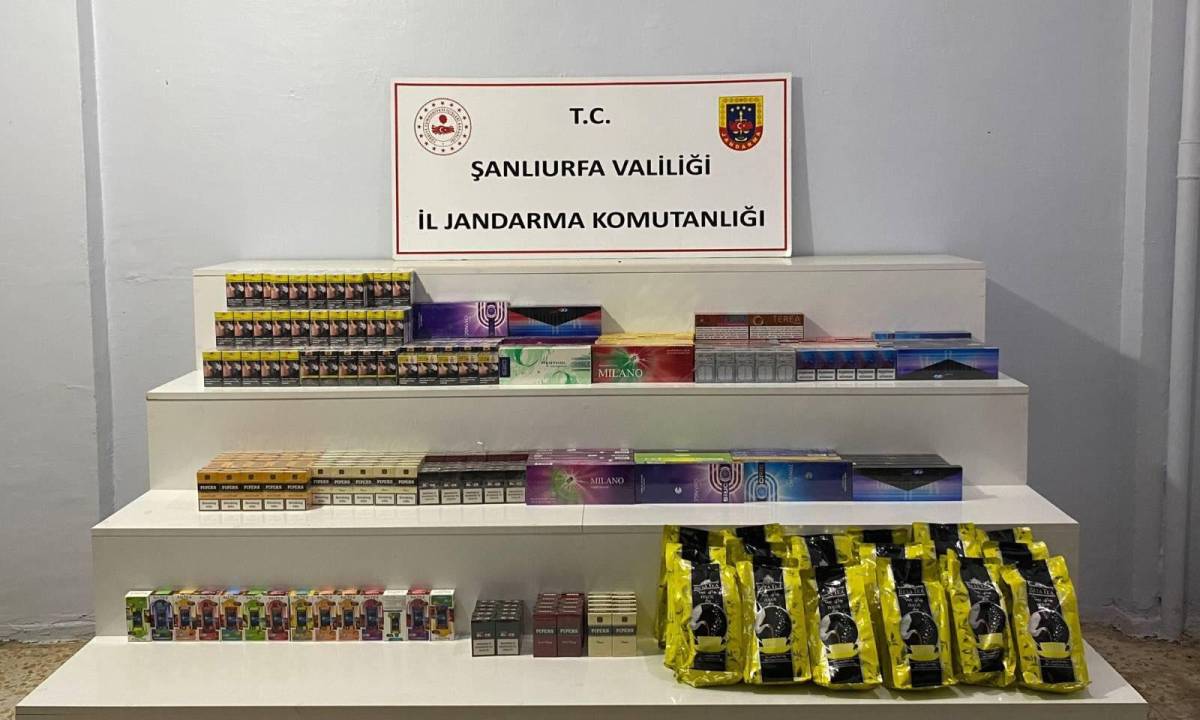 Şanlıurfa’da kaçakçılık operasyonu! Binlerce ürün ele geçirildi!