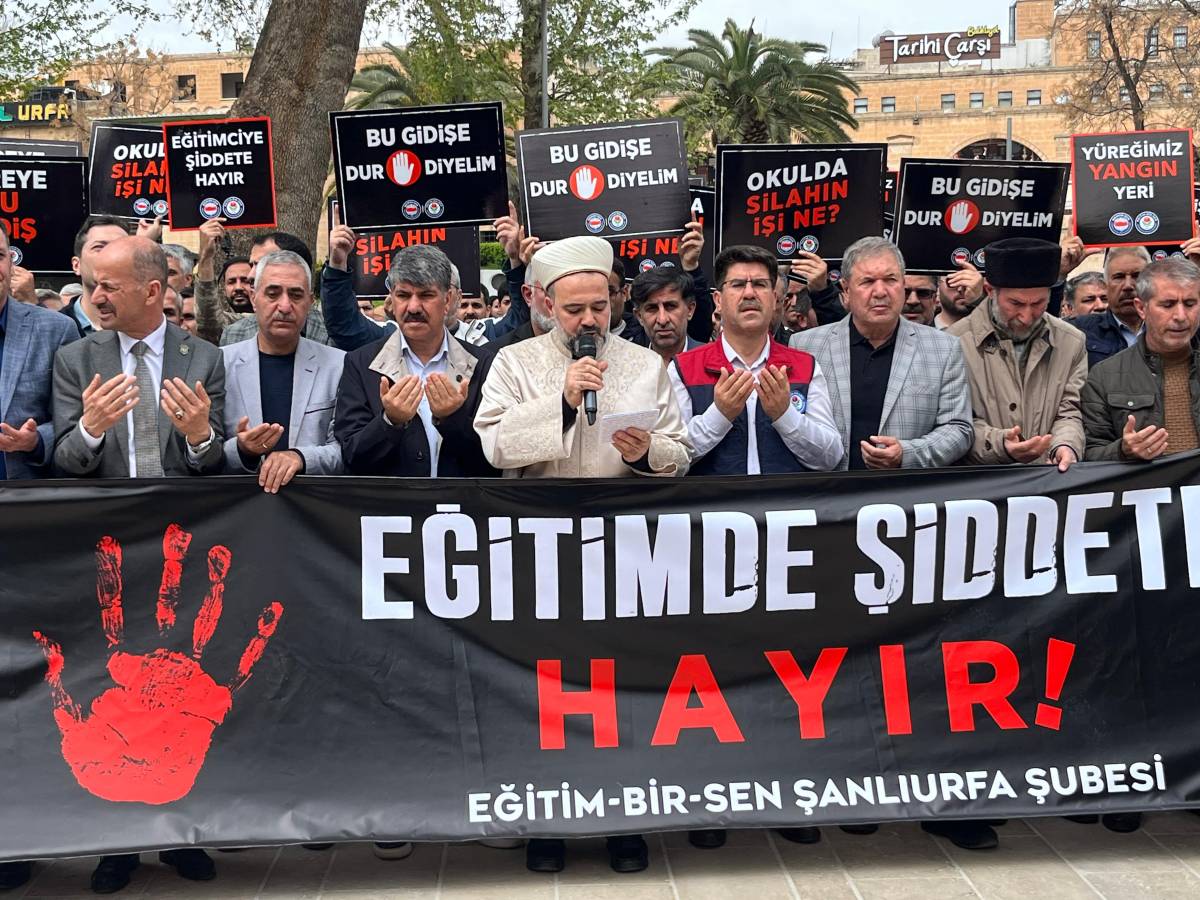 Urfa Eğitim-Bir-Sen İl Başkanı Coşkun'dan okul saldırılarına sert tepki!