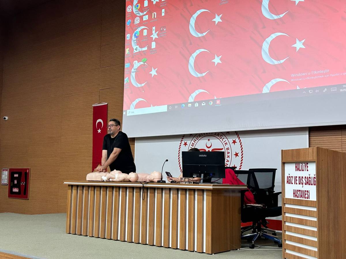 Haliliye’de hastane personeline ilk yardım eğitimi verildi!