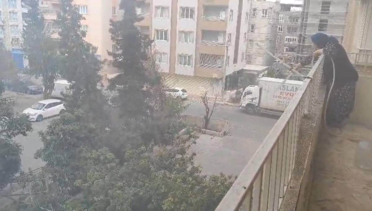 Urfa'da korku dolu anlar: Araç alev aldı!