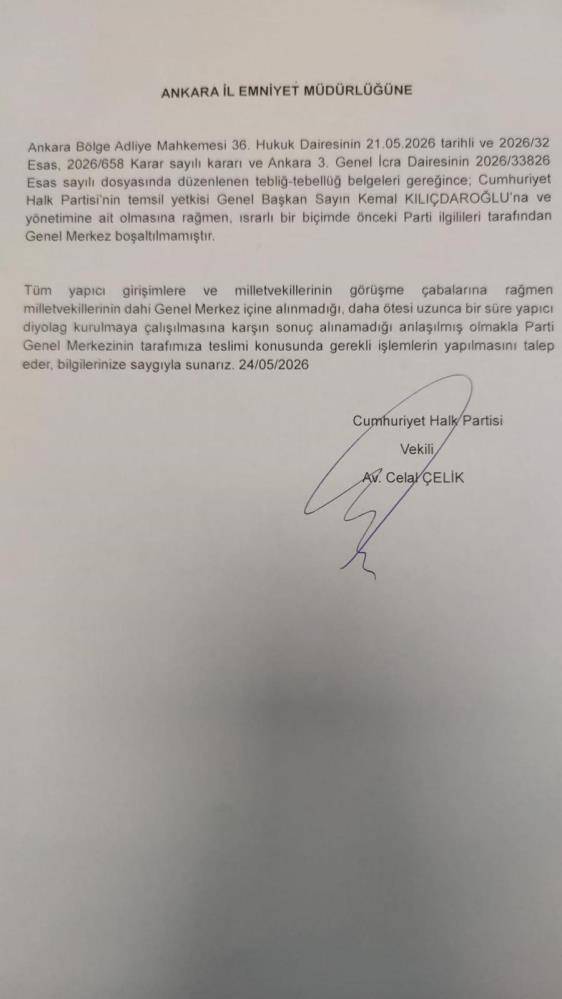 CHP'de sular durulmuyor: Kılıçdaroğlu'ndan emniyete dilekçe!