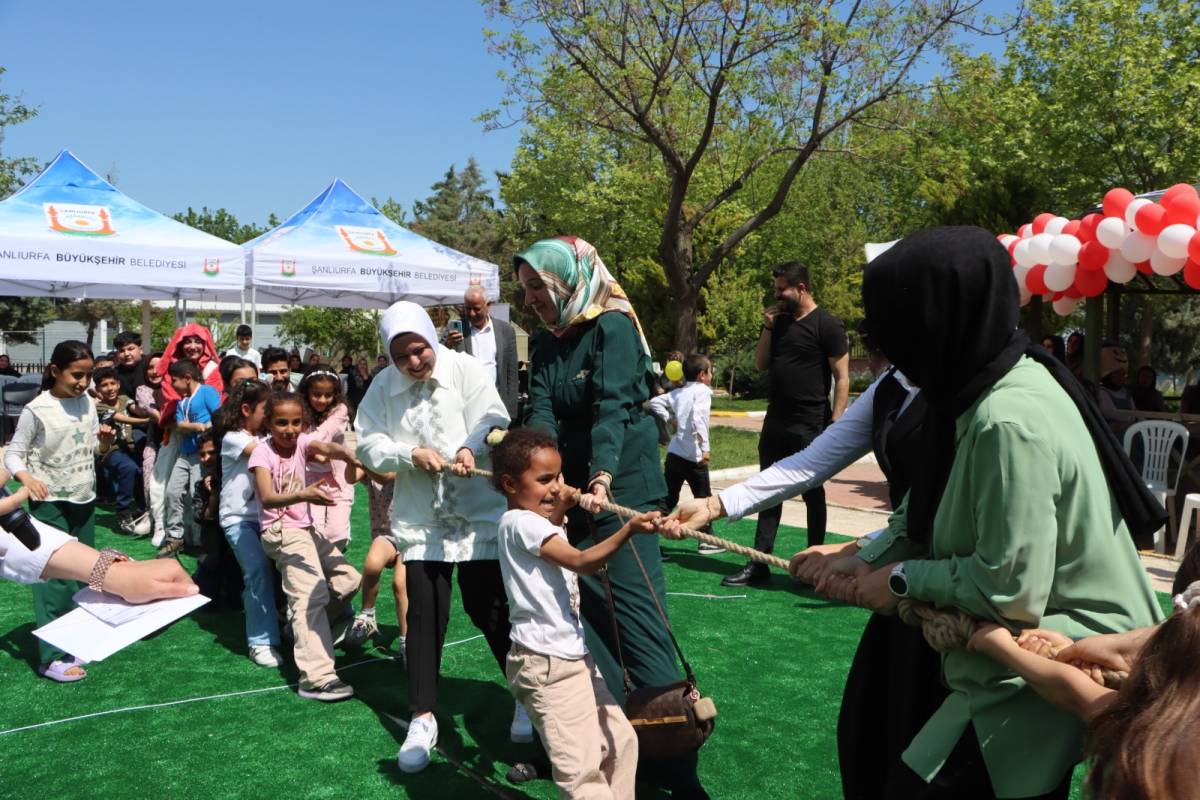 Şanlıurfa'da minik kalpler şenlikte doyasıya eğlendi!