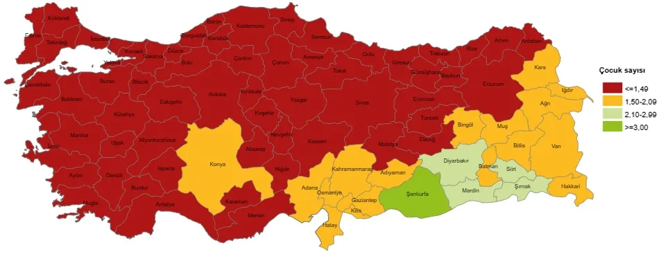 TÜİK verileri açıkladı: Urfa ilk sırada!