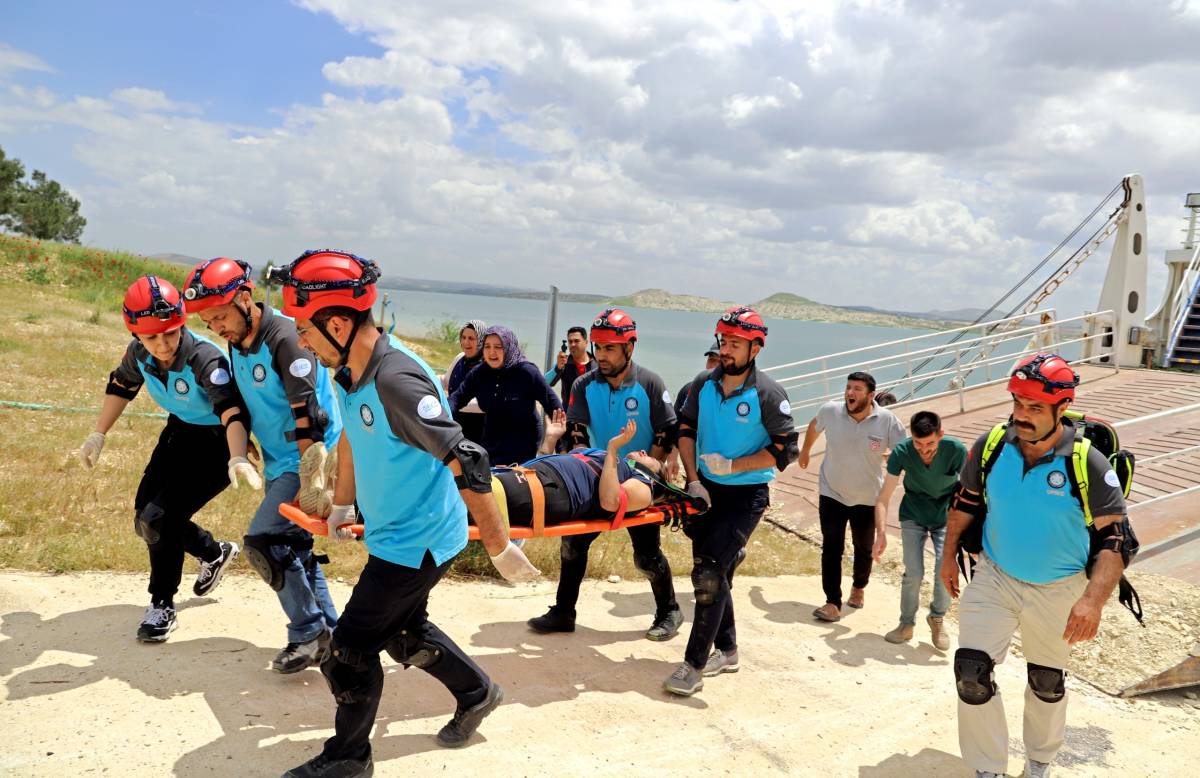 Şanlıurfa’da gerçeğini aratmayan tatbikat!