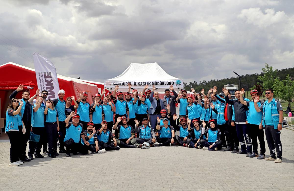 Şanlıurfa’da gerçeğini aratmayan tatbikat!