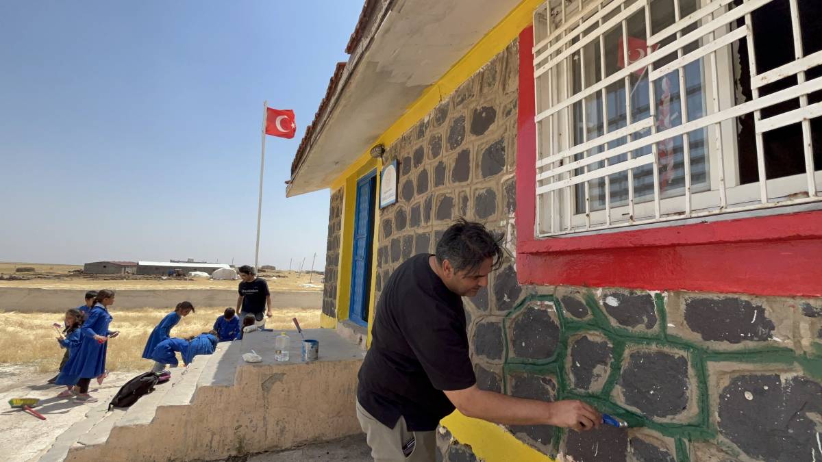 Köy okuluna büyük destek!