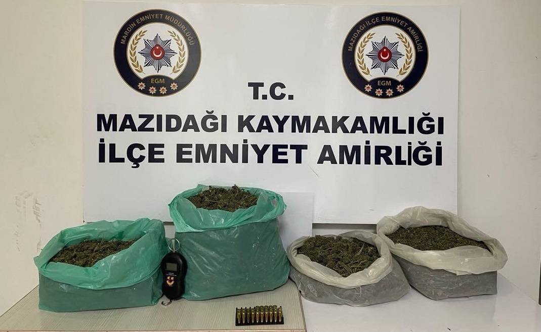 Mardin'de kilolarca uyuşturucu ele geçirildi!
