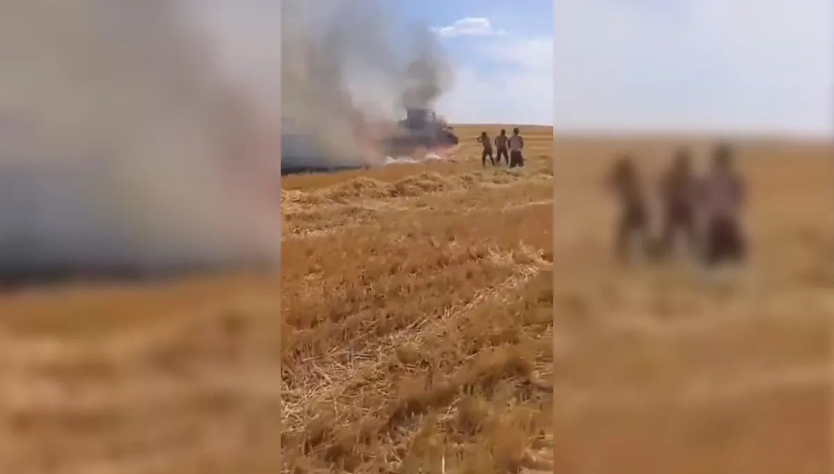 Harran’da yüzlerce dönümlük ekili arazi yandı!