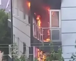 1 ay önce taşındıkları daire yangında küle döndü