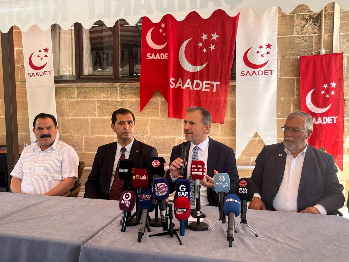 Saadet Partisi Genel Başkan Yardımcısı Doğan’dan Urfa’da dikkat çeken açıklamalar!