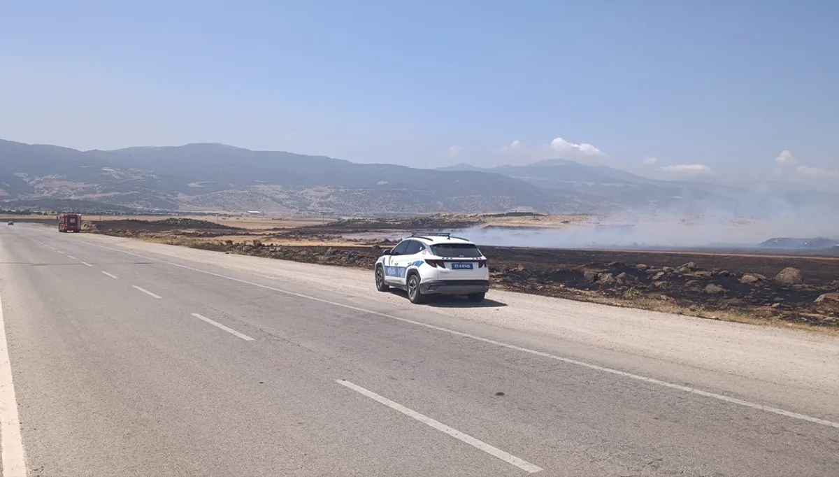 Gaziantep’te anız yangını!