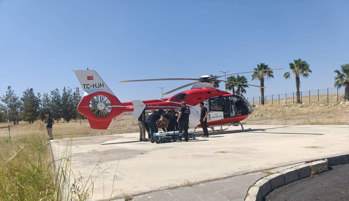 Şırnak’ta yaralandı! Ambulans helikopterle Şanlıurfa’ya getirildi!