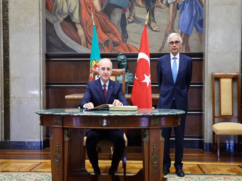 TBMM Başkanı Kurtulmuş, Portekiz'de mevkidaşı ile görüştü!