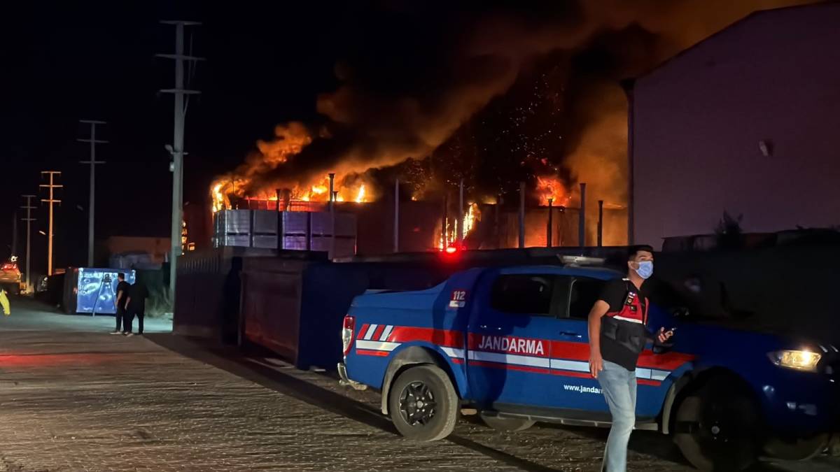 Geri dönüşüm fabrikası alevlere teslim oldu!